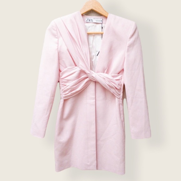 Zara Draped Blazer Jacket Dress - Picture 14 of 16